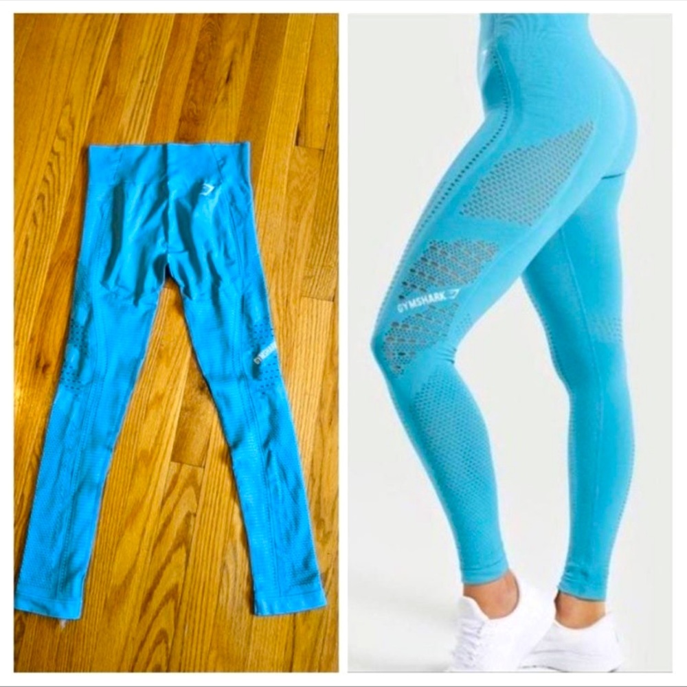 Teal blue gymshark leggings